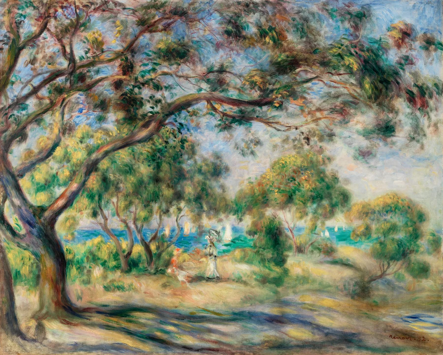 Paisaje con Arboles y Sombra - Renoir