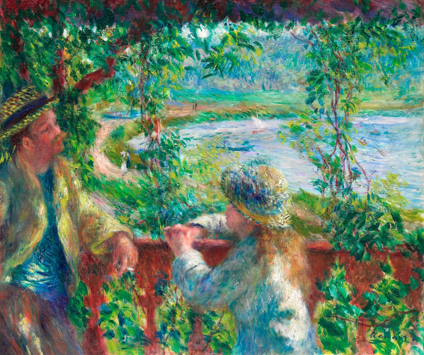 Terraza junto al Rio - Renoir
