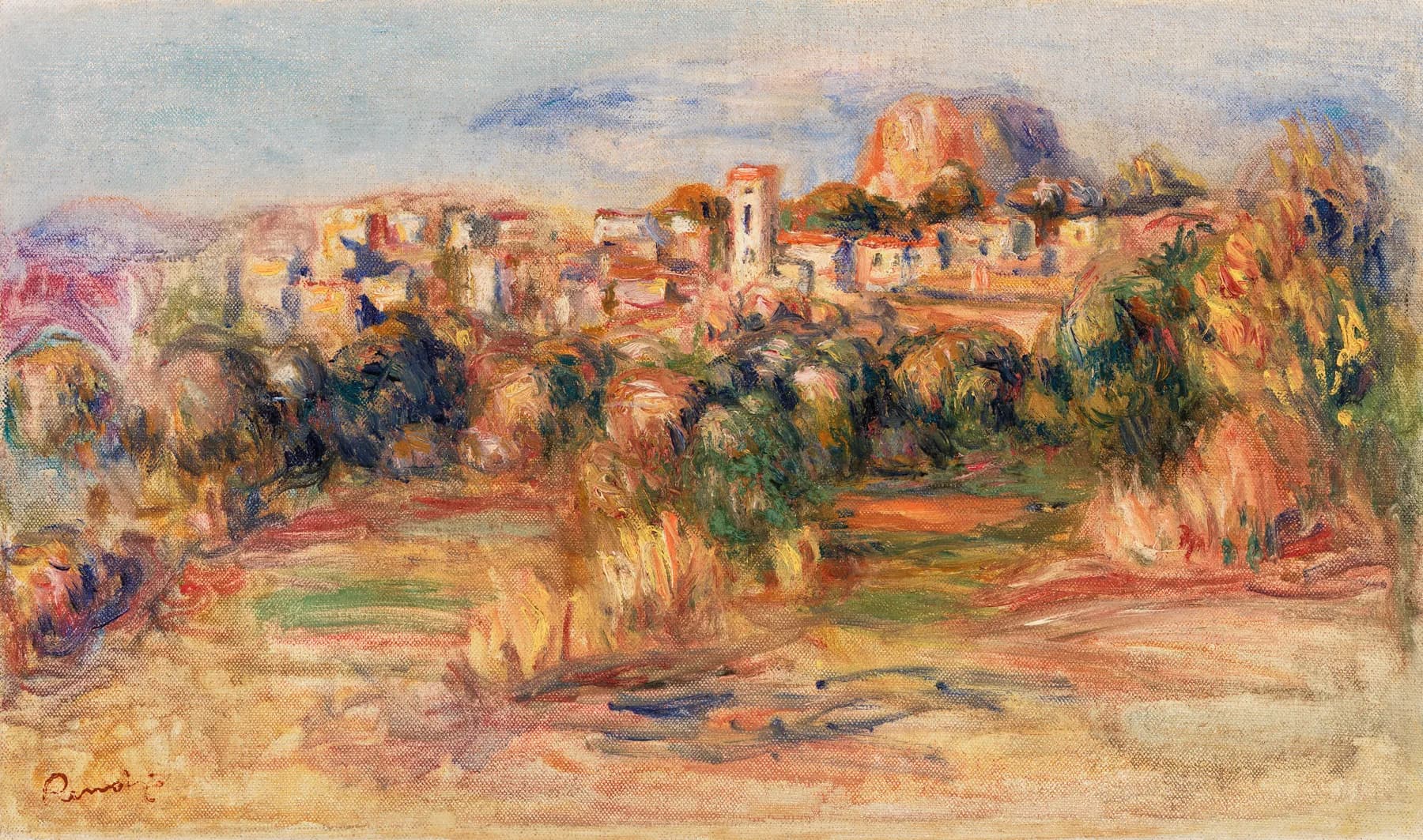 Pueblo en la Colina - Renoir