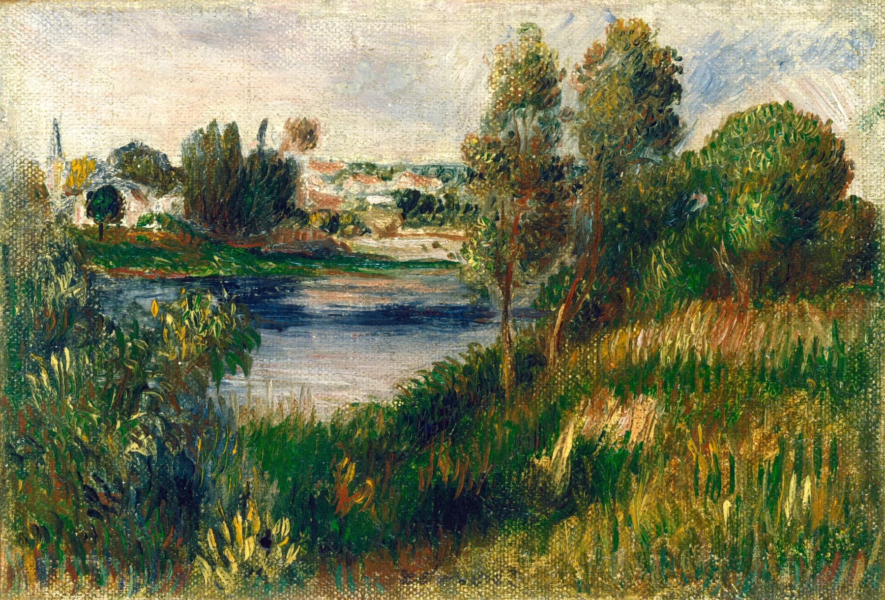 Paisaje con Rio y Arboles - Renoir