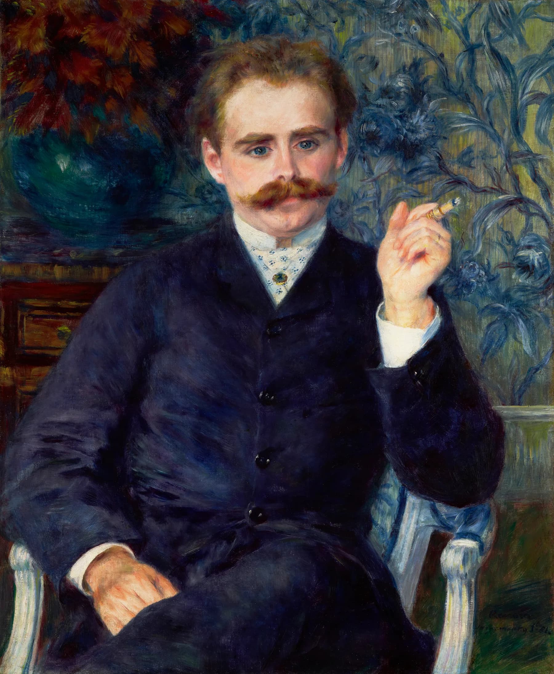 Retrato de Hombre con Bigote - Renoir