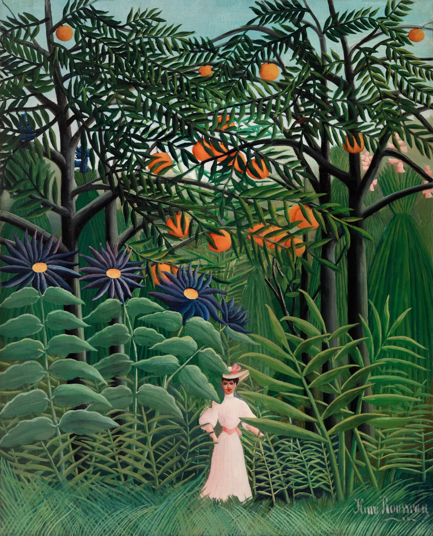 Paseo en la Jungla Exotica - Henri Rousseau
