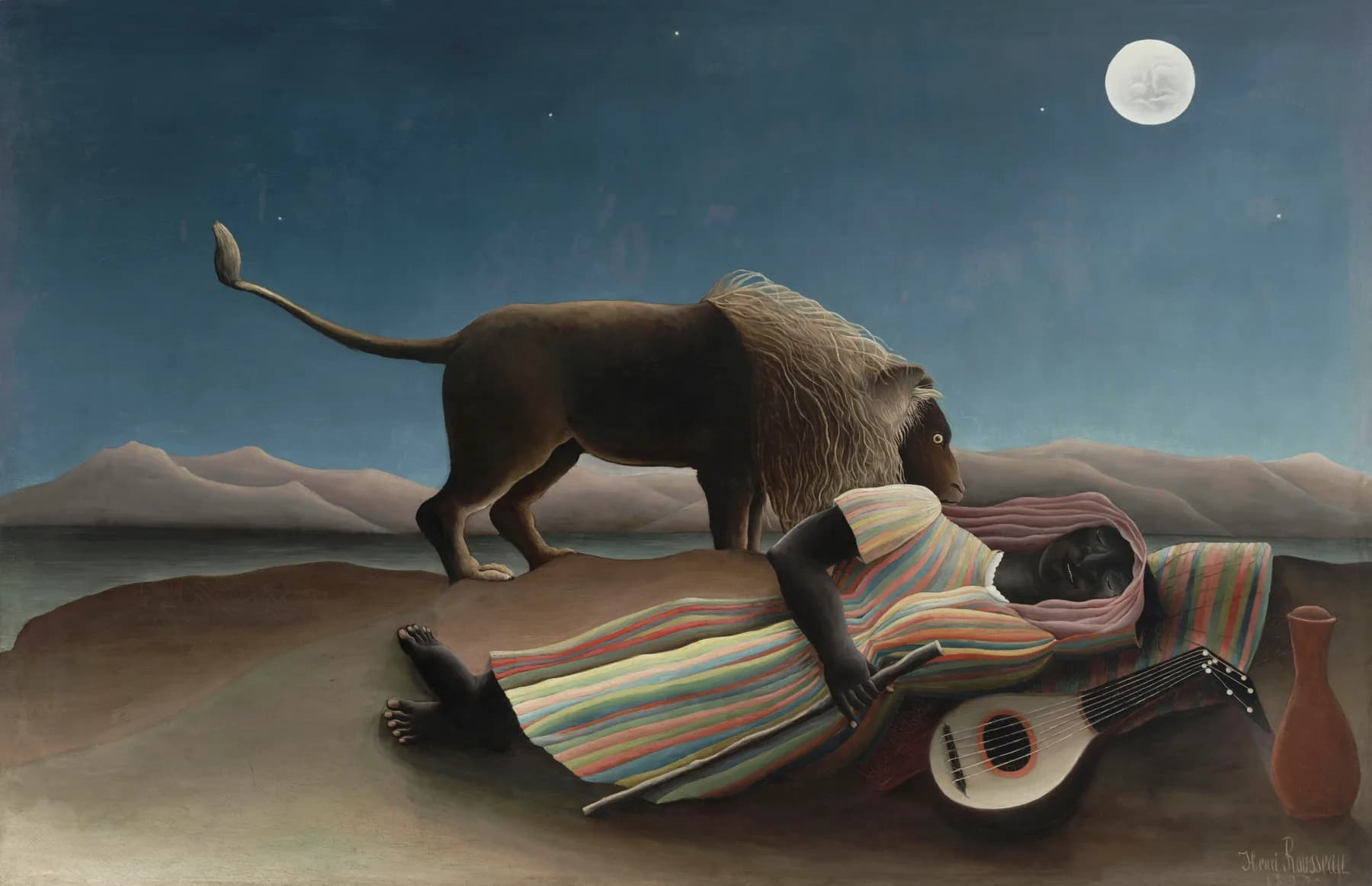 La Gitana Dormida - Henri Rousseau