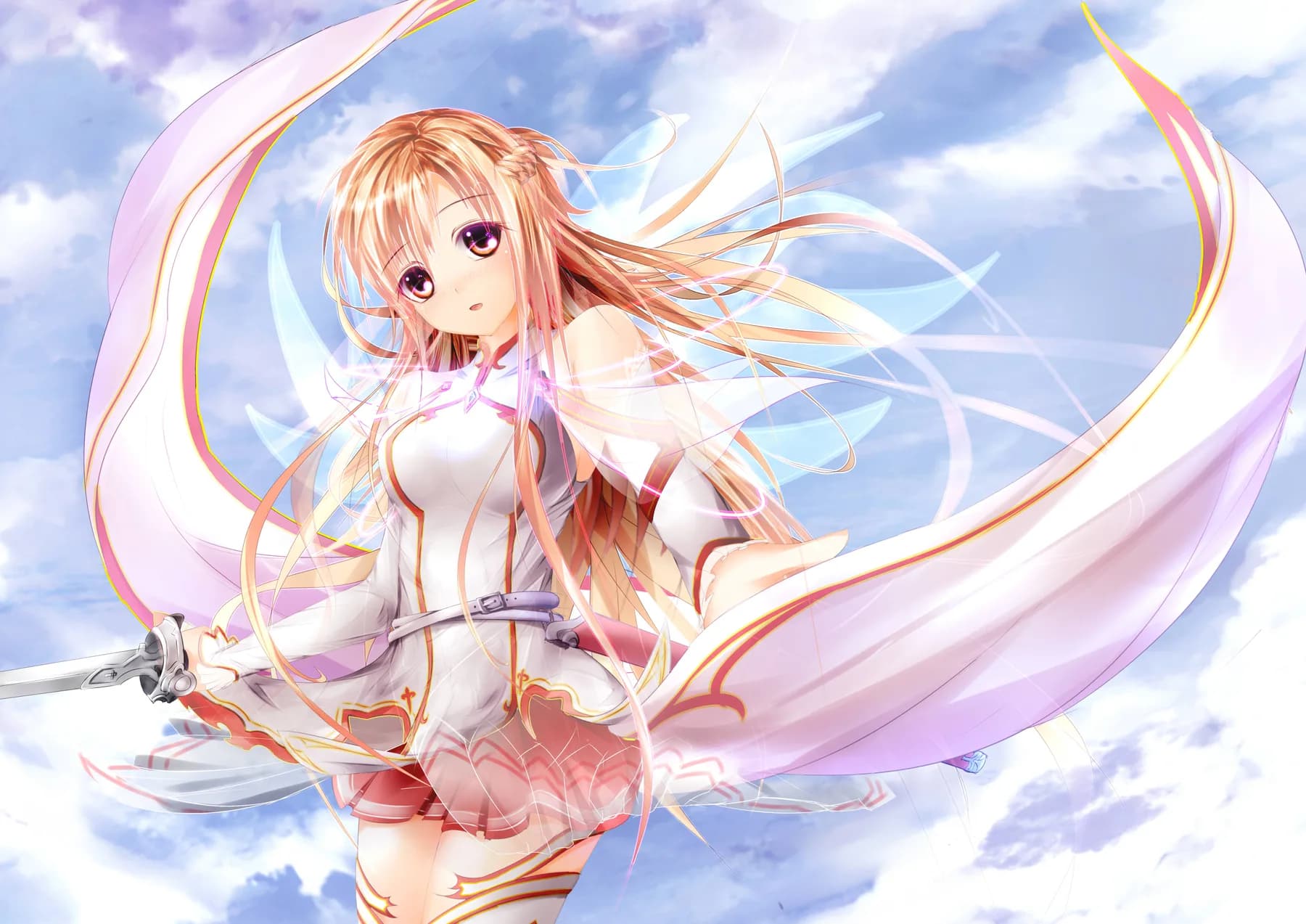 Asuna Vestido Blanco Volando