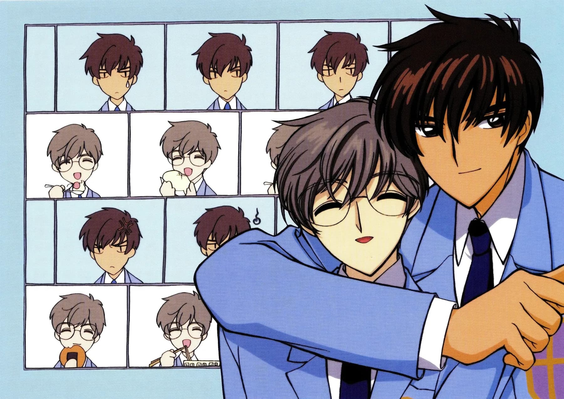 Yukito y Touya Expresiones Retrato