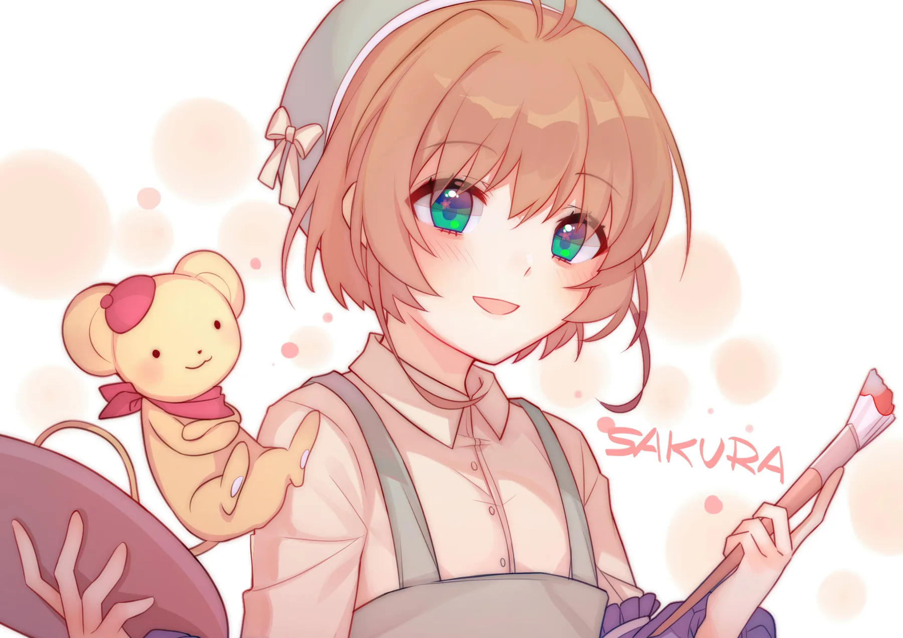 Sakura Kinomoto con Kero Primer Plano