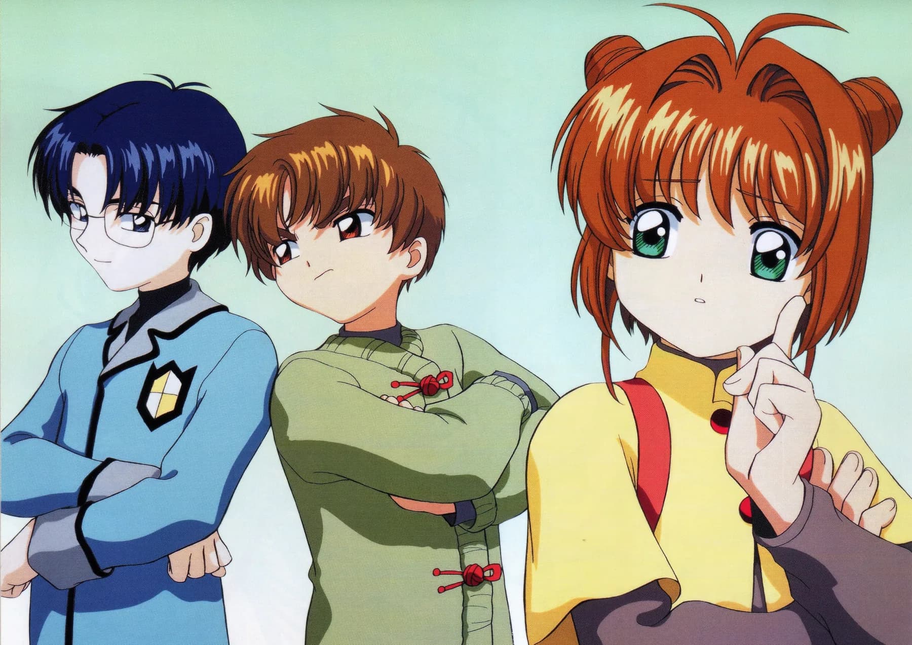 Sakura Syaoran y Yukito Retrato de Grupo
