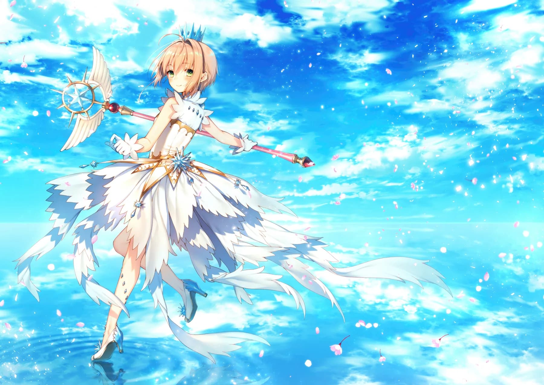 Sakura Kinomoto Traje de Cristal Azul