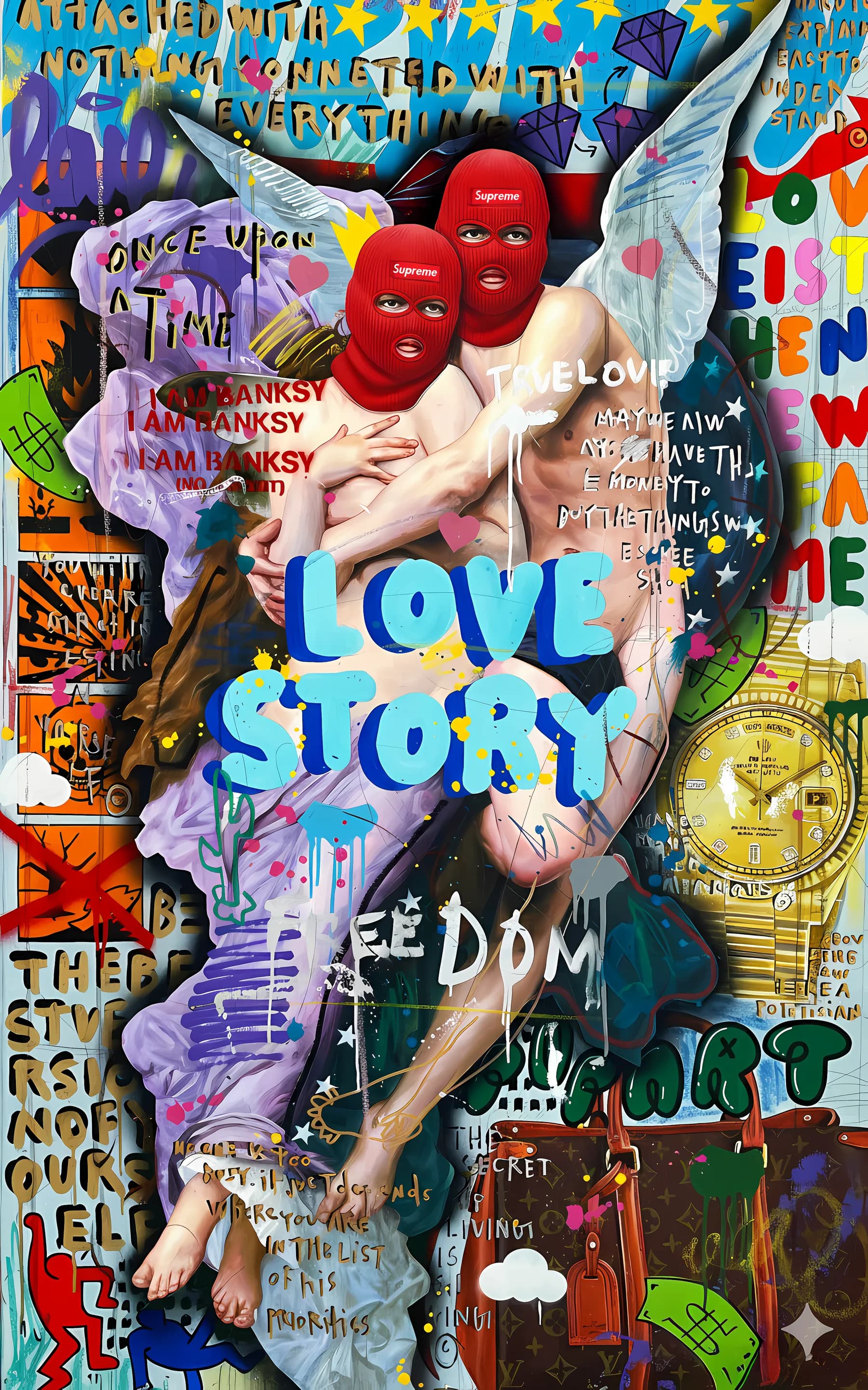 Collage Love Story Corazones