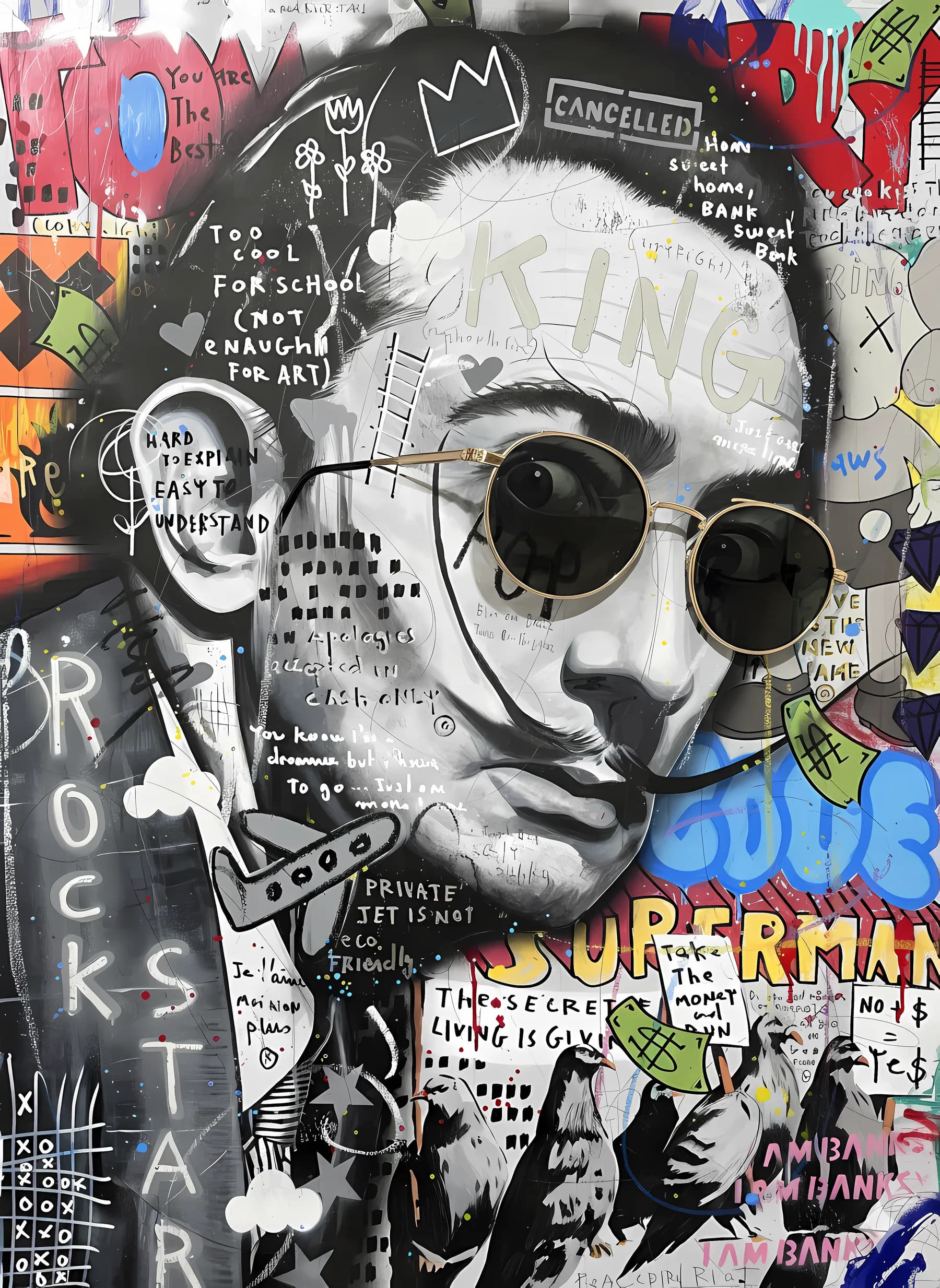 Salvador Dali Rockstar