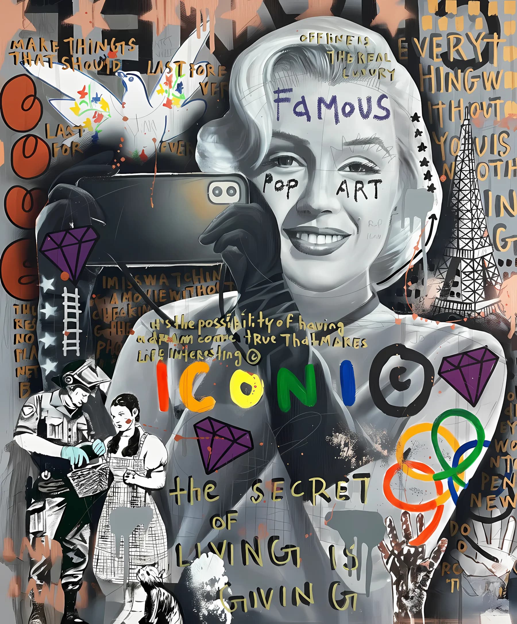 Marilyn Monroe Selfie Iconica
