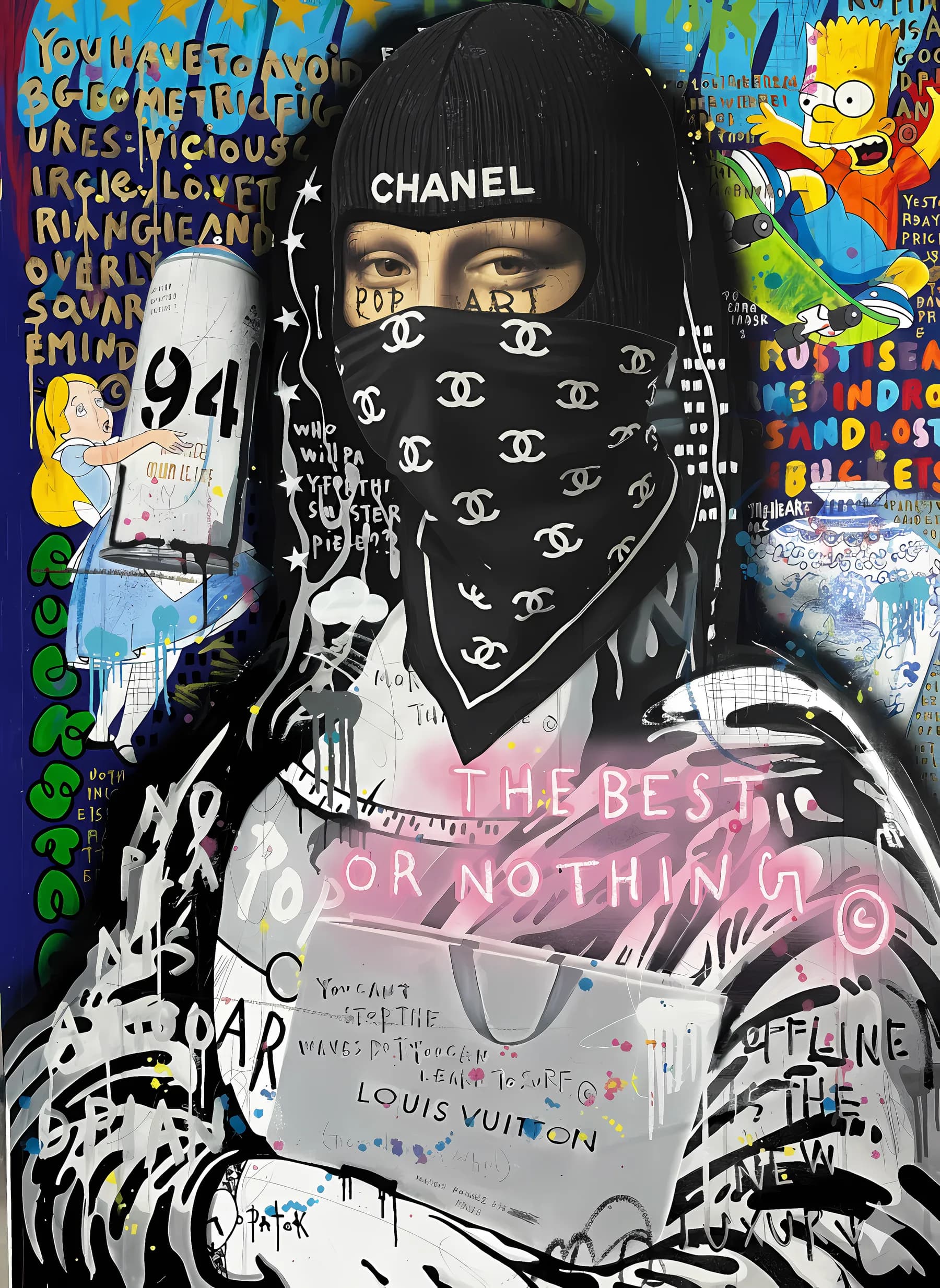 Bandido con Mascara Chanel