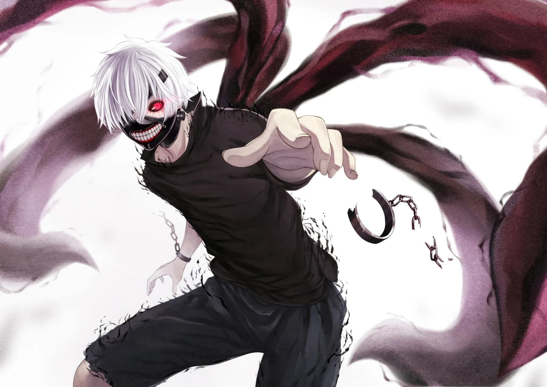 Rize Kamishiro Primer Plano con Sangre