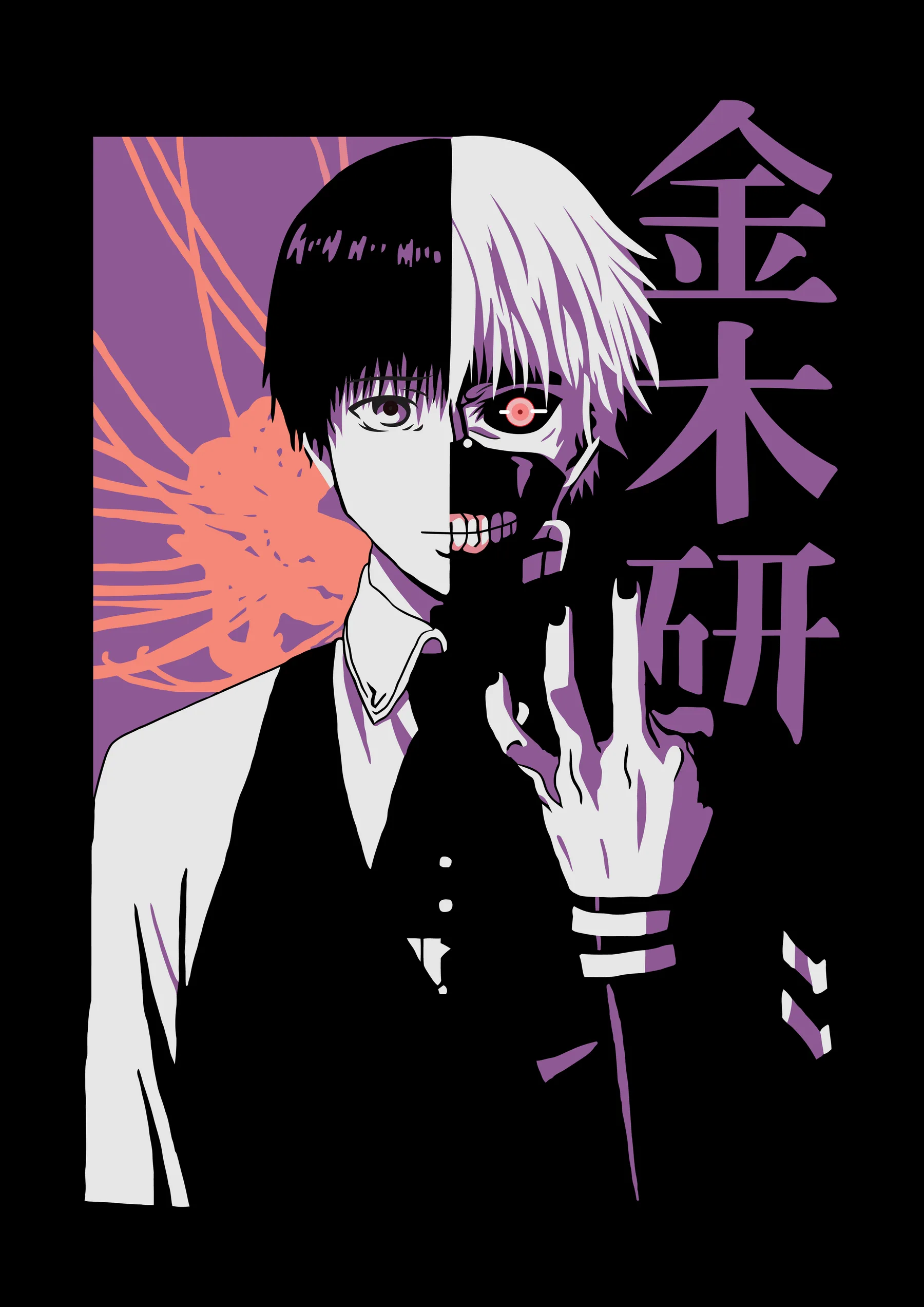 Ken Kaneki Pop Art Purpura