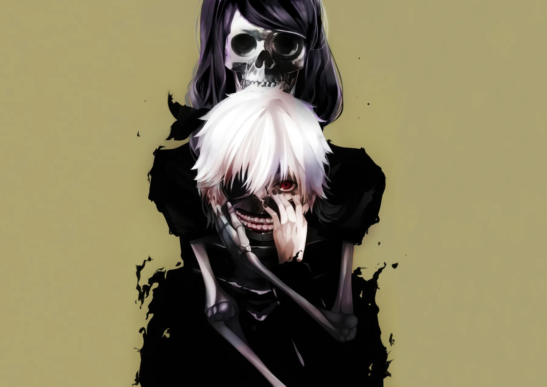 Ken Kaneki Estilo Calavera Artistico
