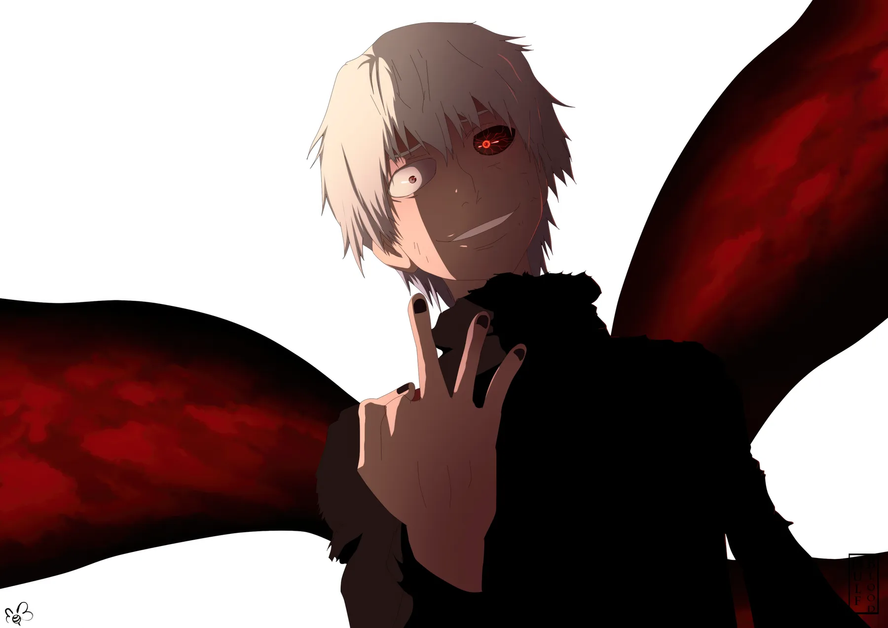 Ken Kaneki Alas Kagune Blancas