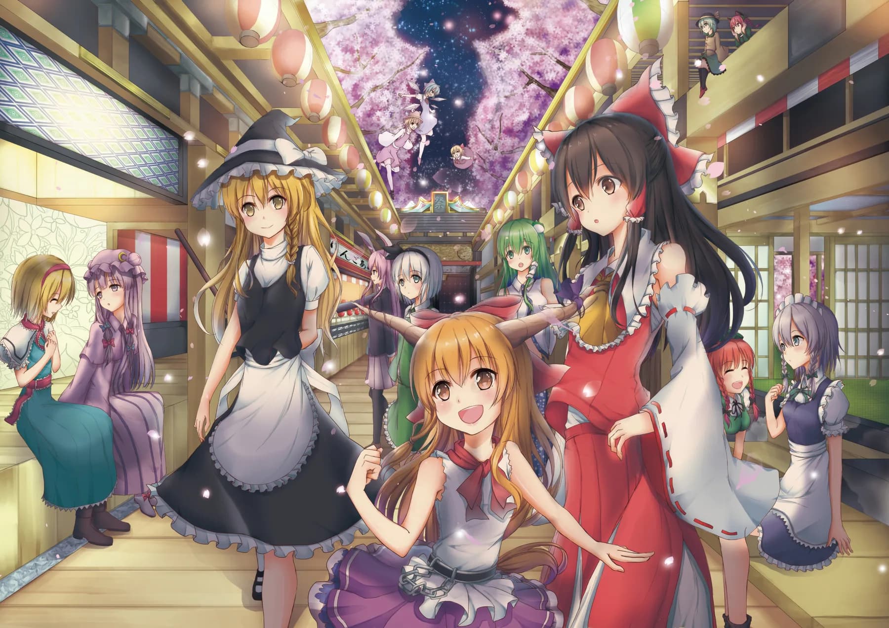 Touhou Grupo Completo en Festival