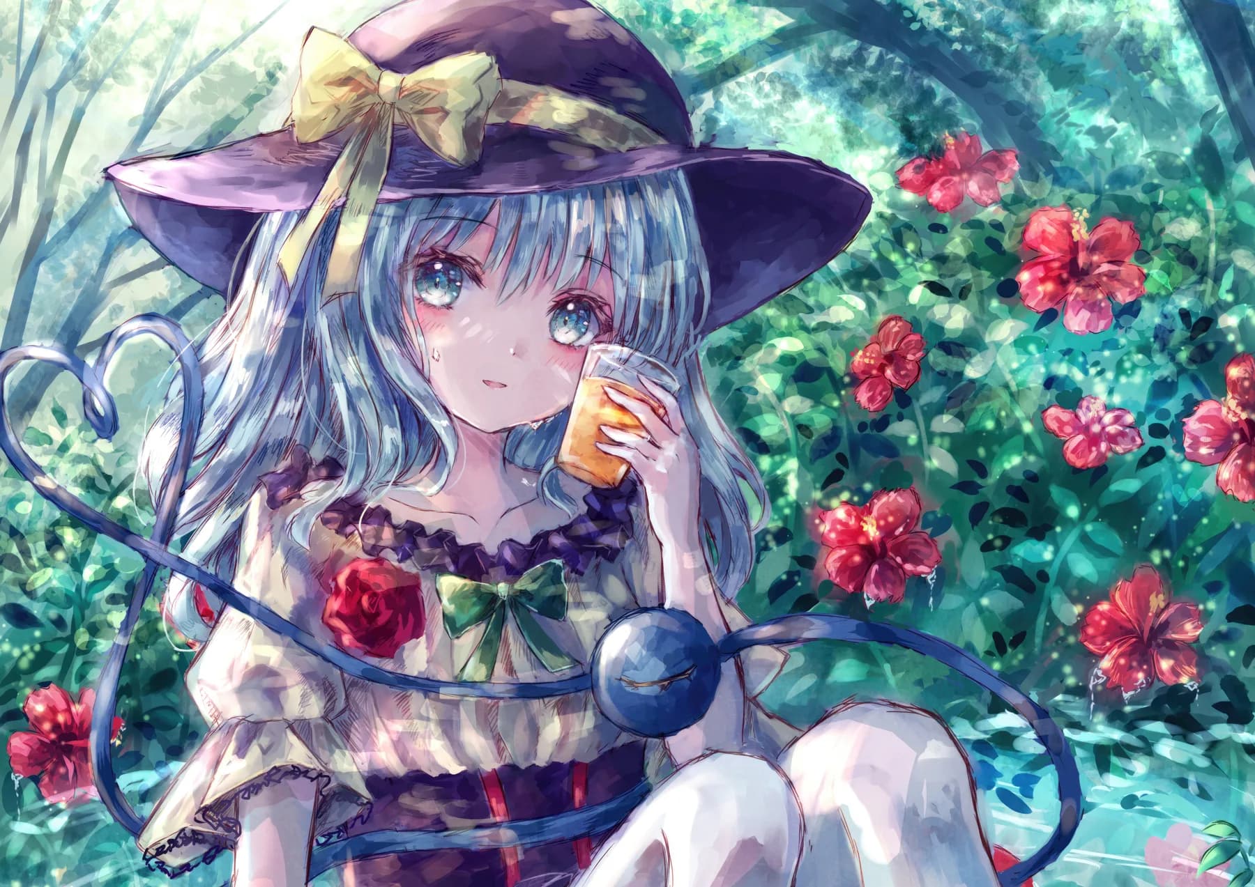 Touhou Bruja con Sombrero y Te