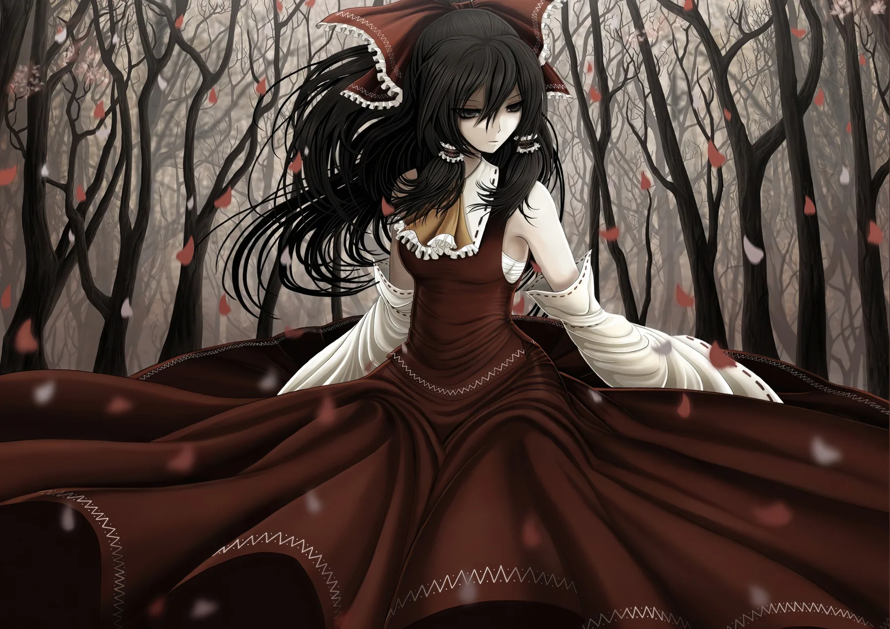 Touhou Vestido Victoriano Bosque Oscuro