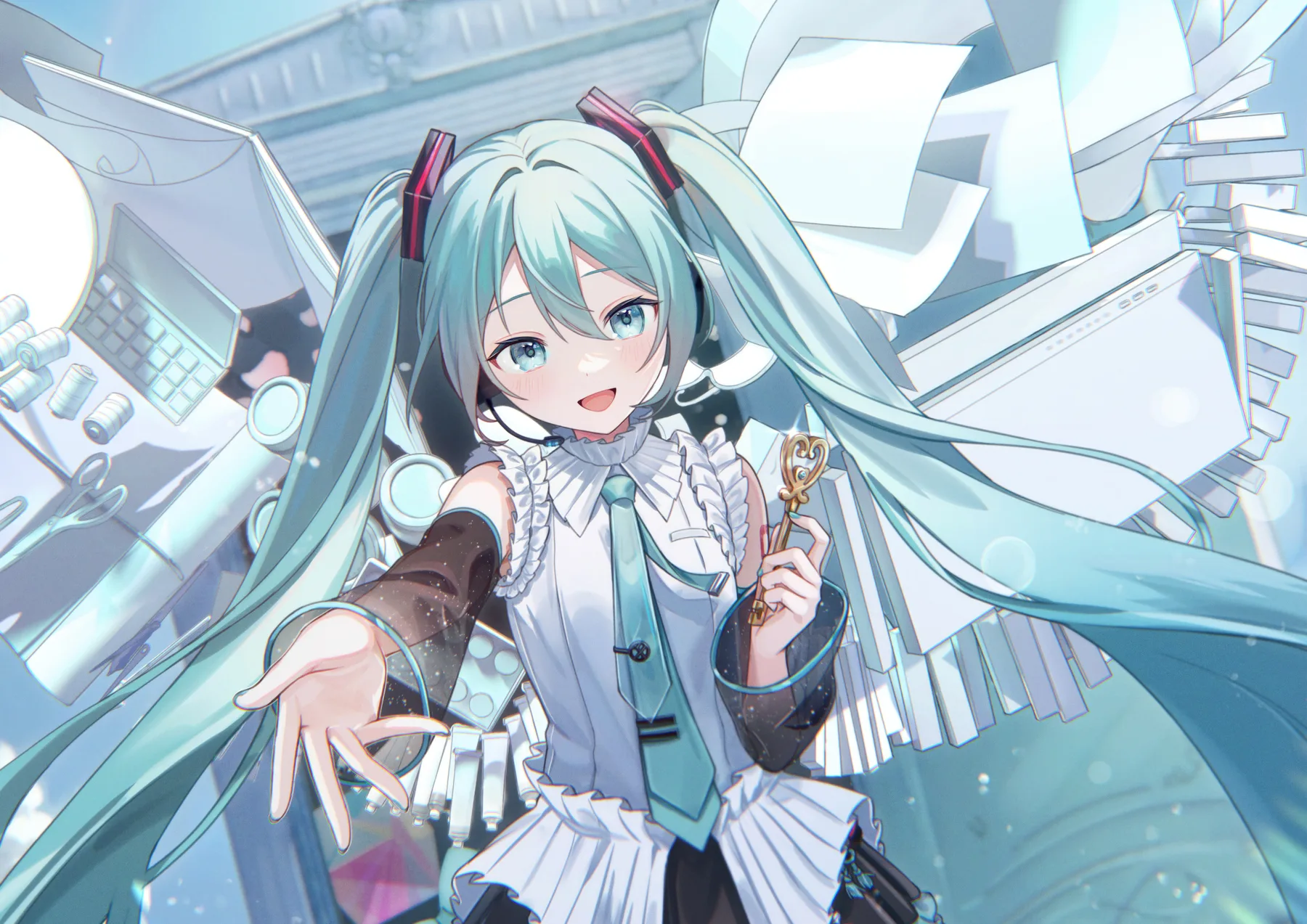 Hatsune Miku Taller y Llave Dorada