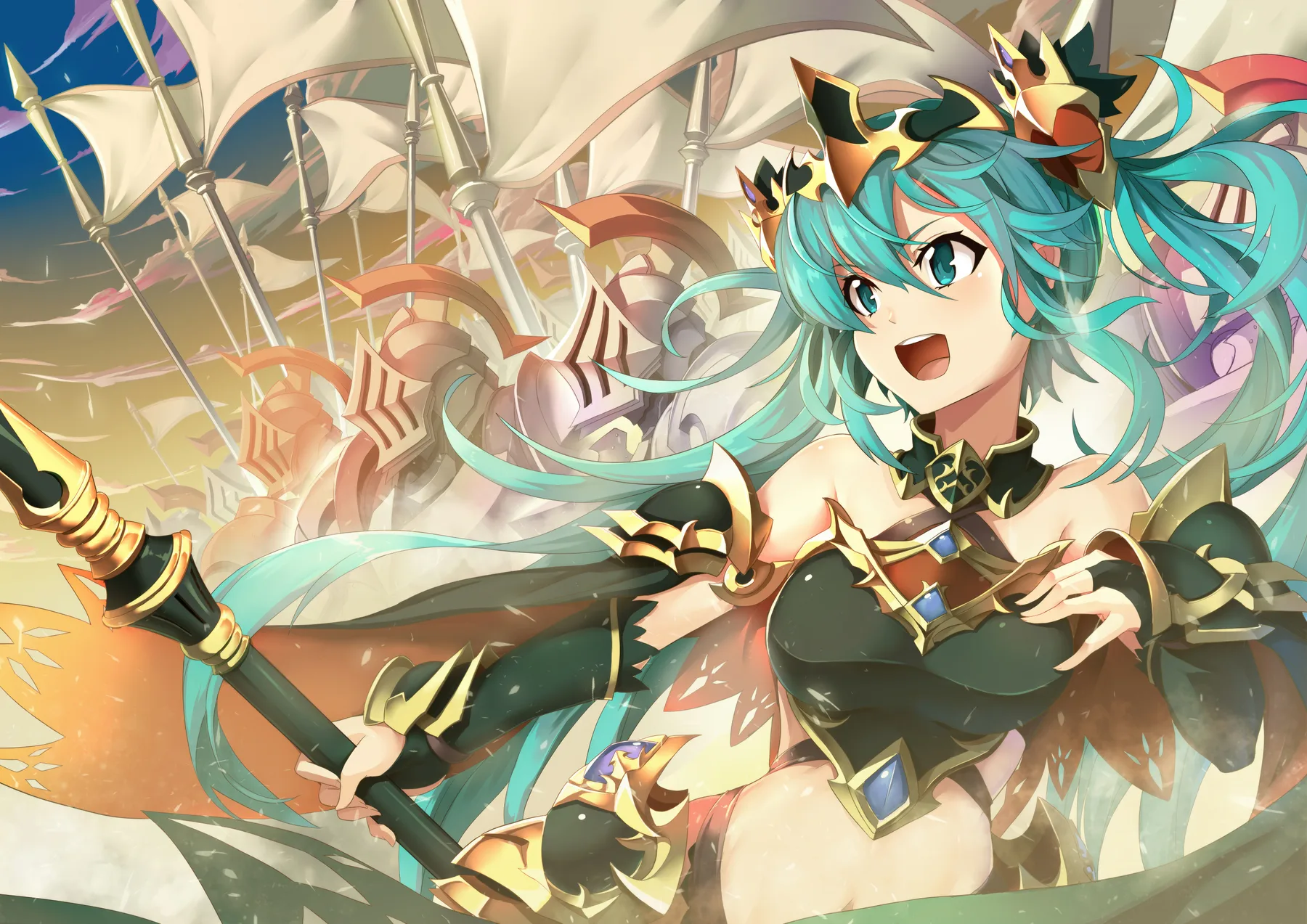 Hatsune Miku Reina Guerrera Armadura