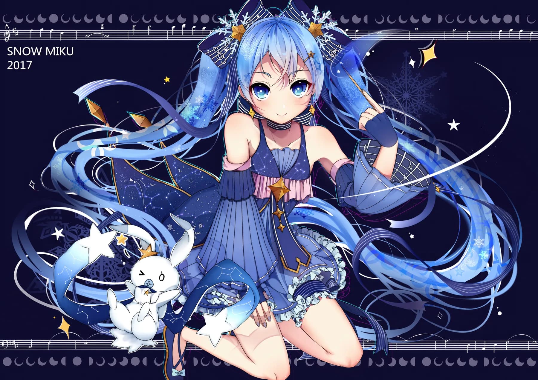 Snow Miku 2017 Conejo de las Estrellas