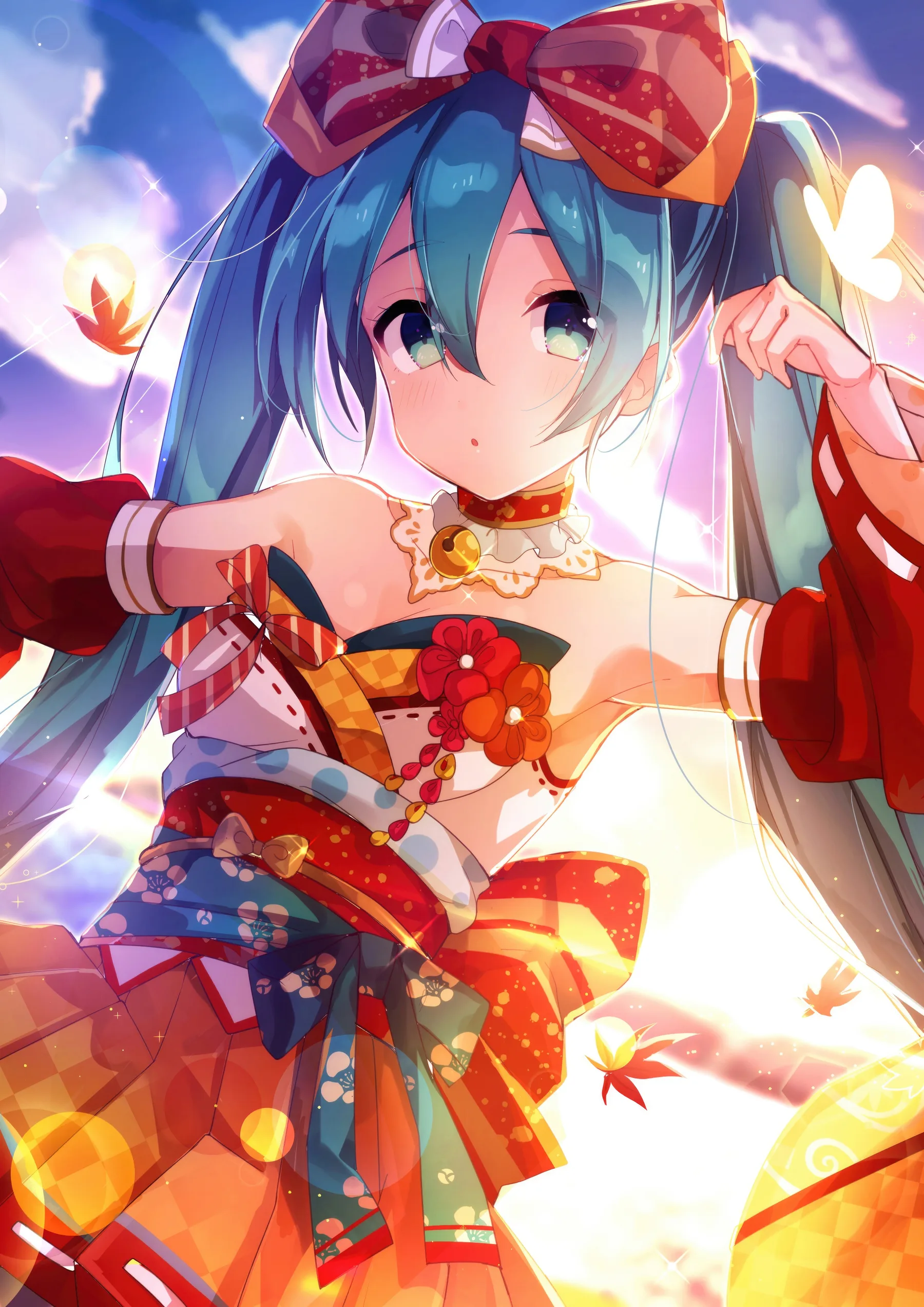Hatsune Miku Kimono Rojo Festival