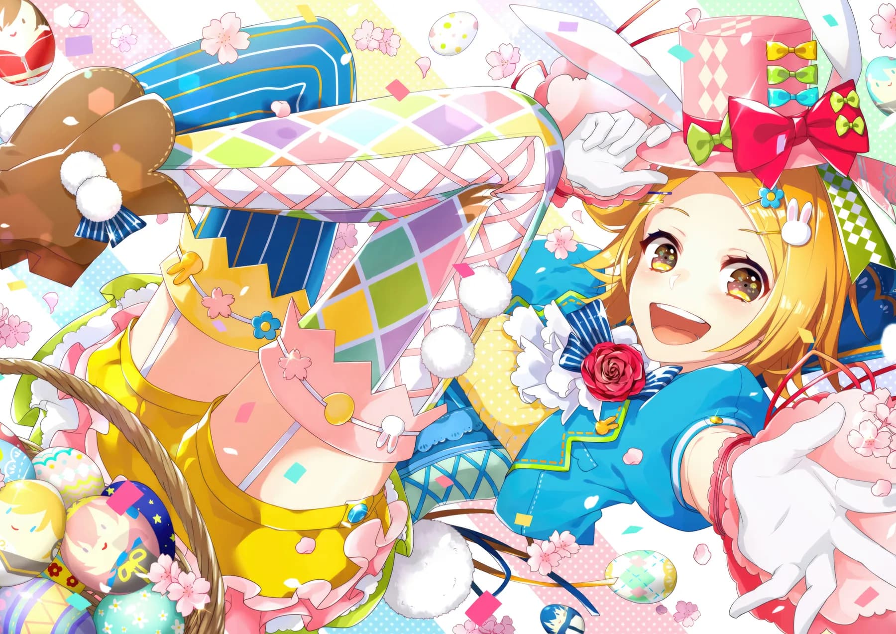 Kagamine Rin Estilo Pascua Conejitos