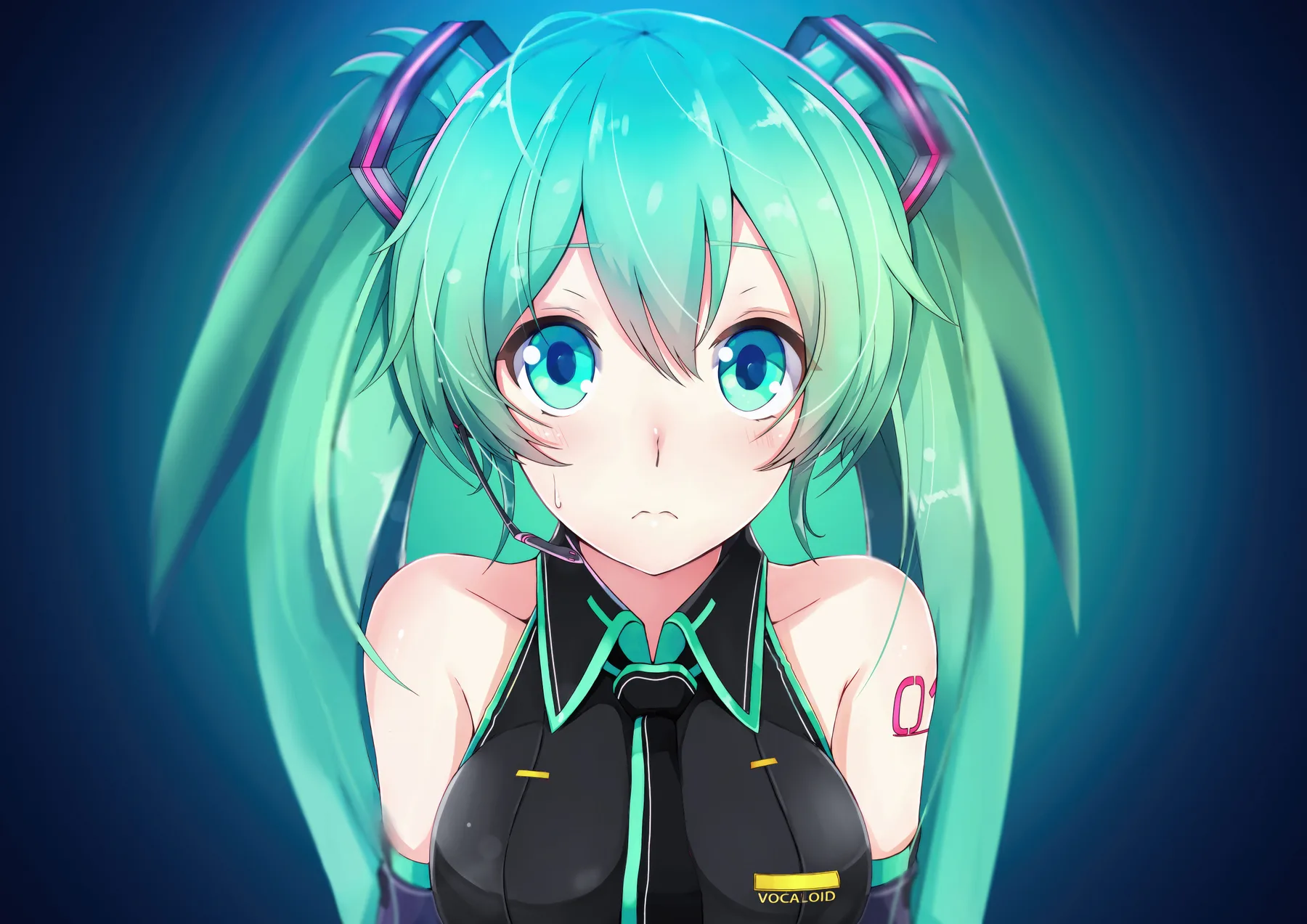 Hatsune Miku Retrato Llorando VOCALOID