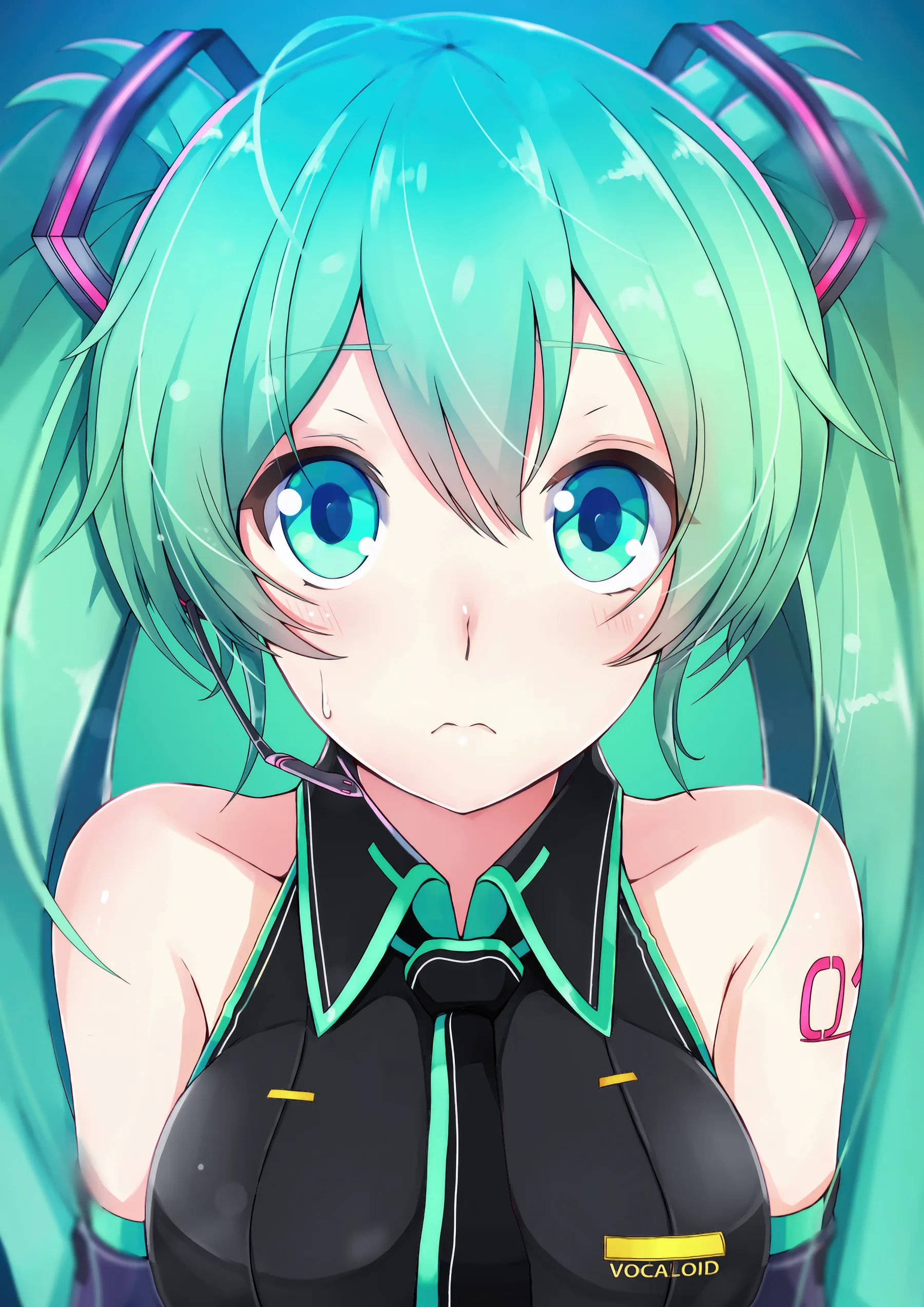 Hatsune Miku Retrato Triste VOCALOID