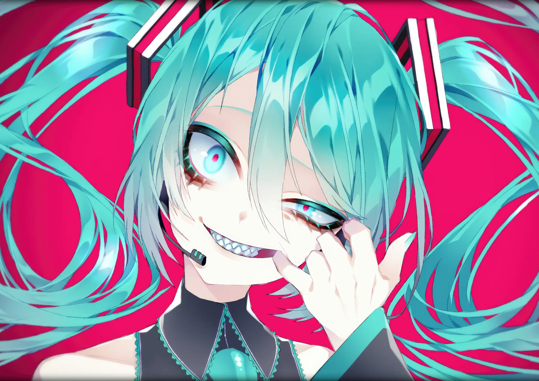 Hatsune Miku Sonrisa Siniestra Glitch