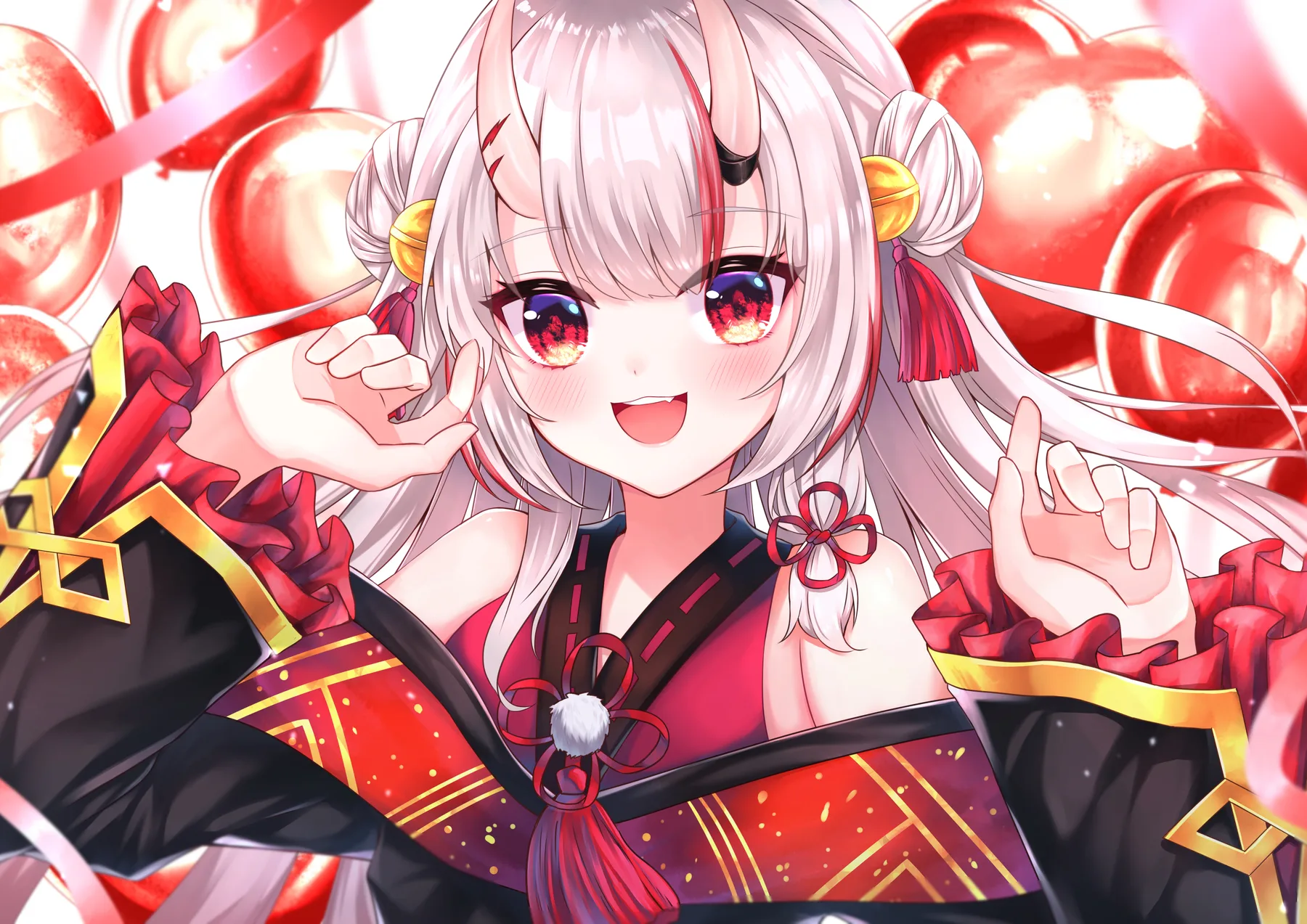 Vtuber Oni Kimono Rojo