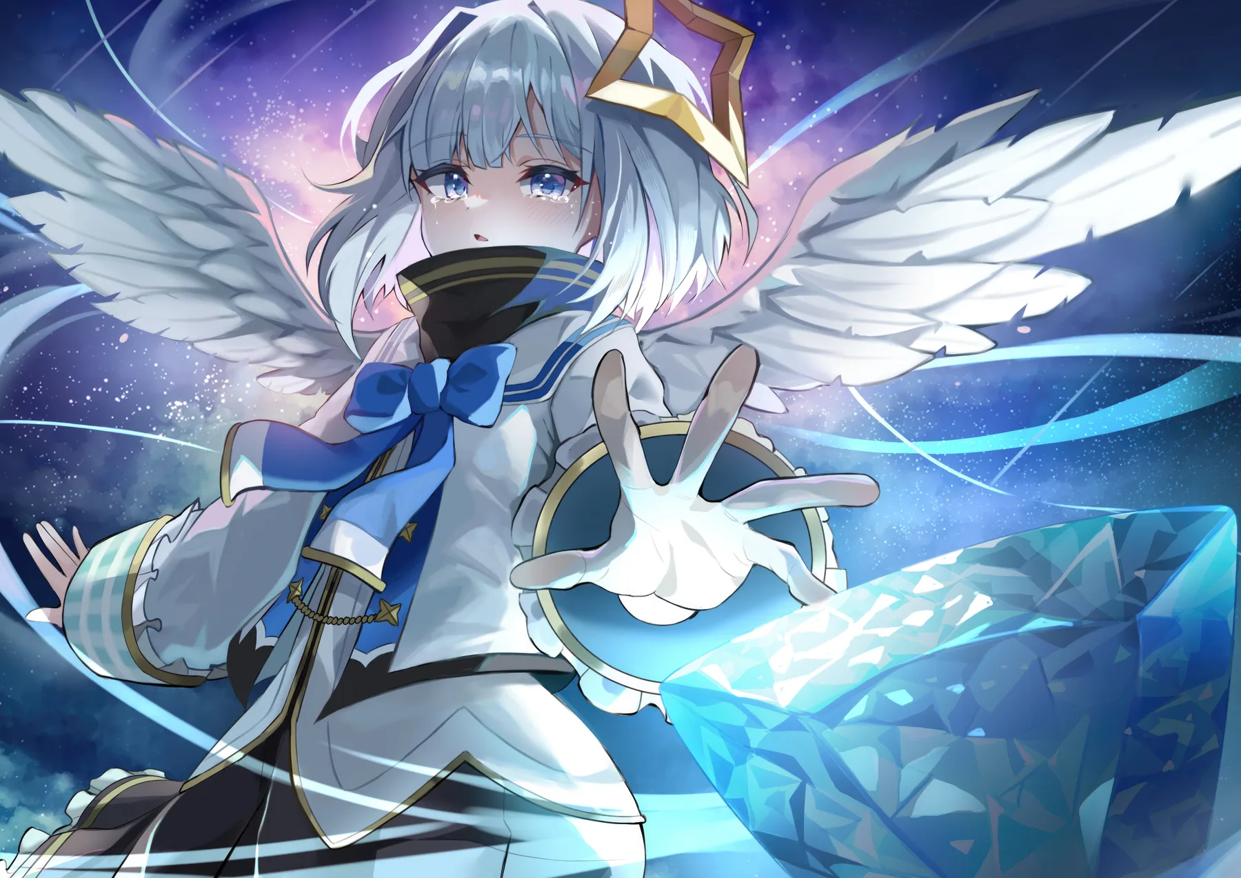 Vtuber Angel con Magia de Hielo